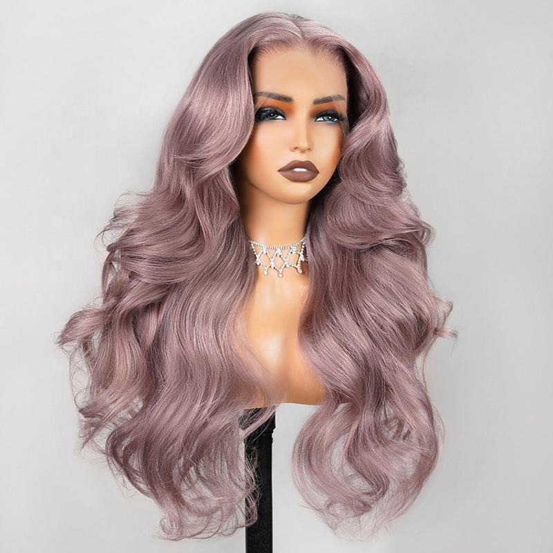 Ash Purple Pre-Cut Glueless Wig