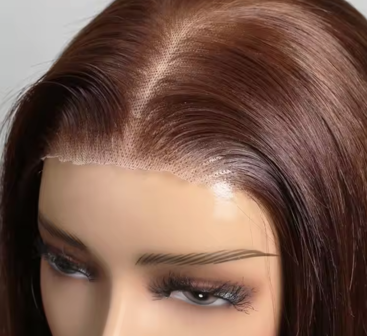 Lace Frontal #33 Reddish Brown Straight Bob Glueless Wig