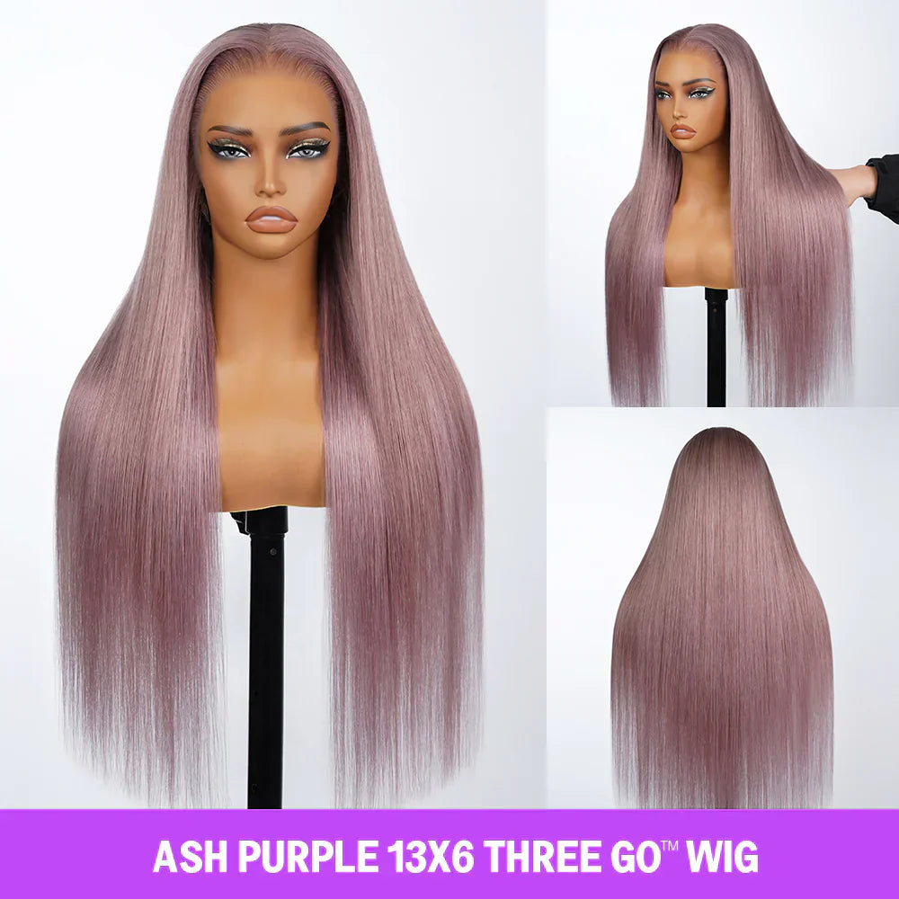 Pre-Everything Ash Purple Glueless Wig - Silky Straight