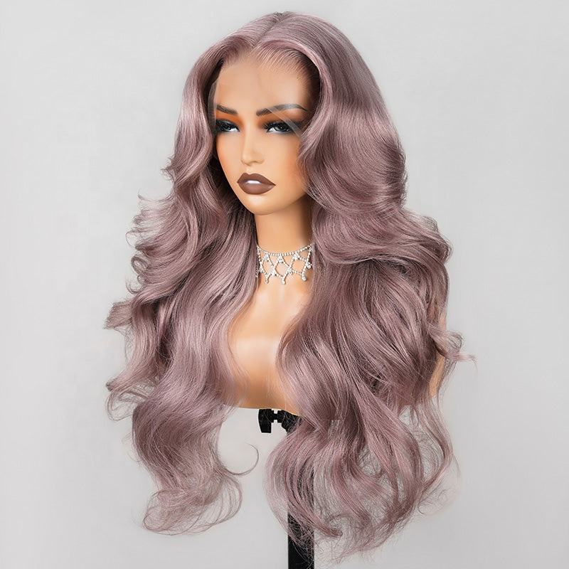 Ash Purple Pre-Cut Glueless Wig