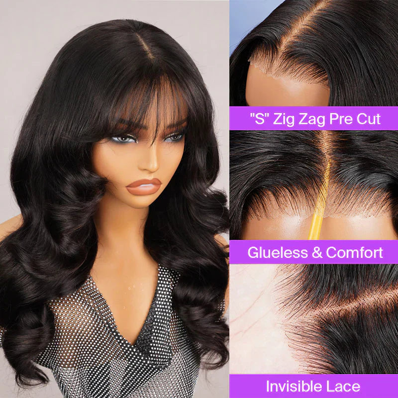 Glueless Wig with Bangs