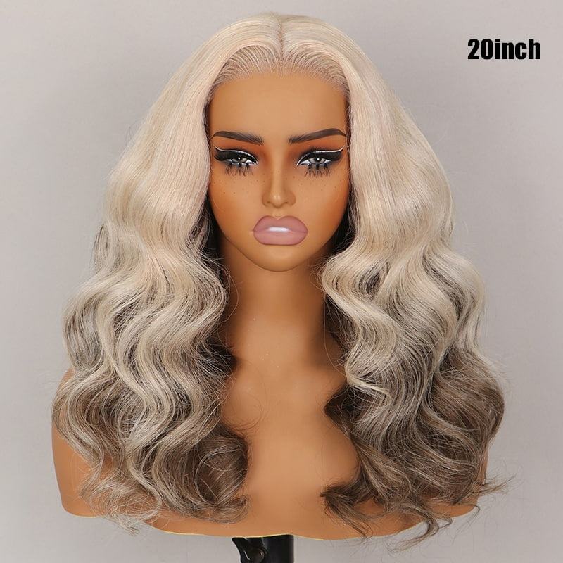 Ombre Strawberry Blonde Glueless Wig - Body Wave