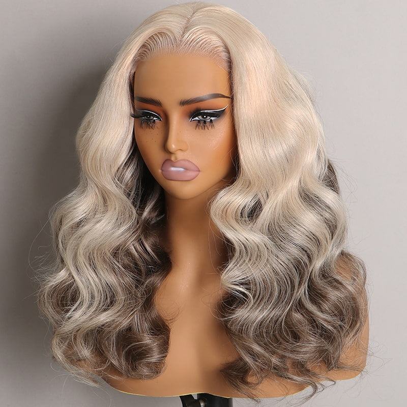 Ombre Strawberry Blonde Glueless Wig - Body Wave