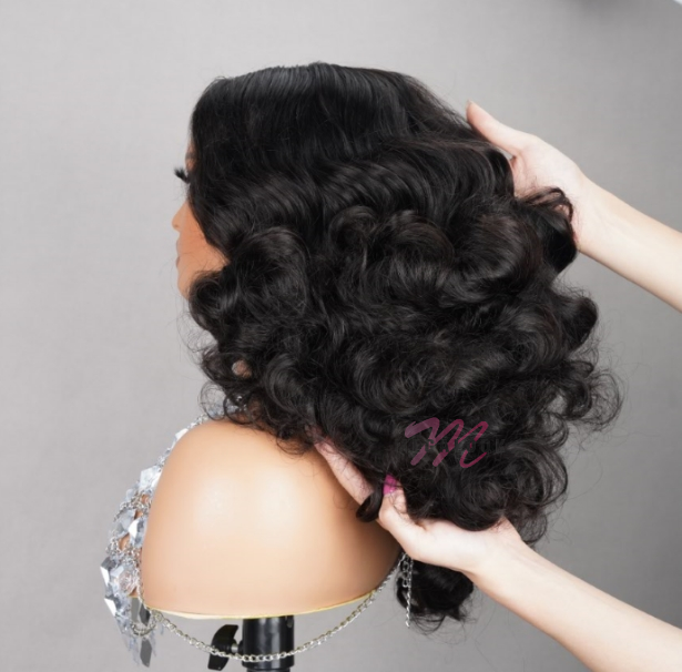 Funmi Curly Pre-cut Short Glueless Wig