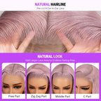 Pre-Everything Ash Purple Glueless Wig - Silky Straight