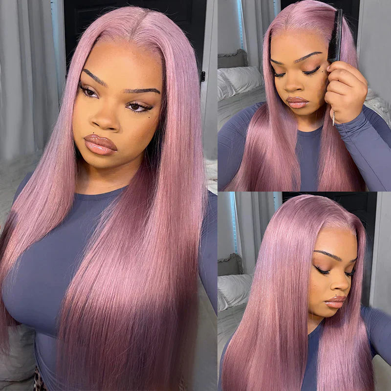 Pre-Everything Ash Purple Glueless Wig - Silky Straight