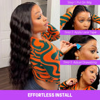 Pre-cut Glueless Wig - Deep Wave