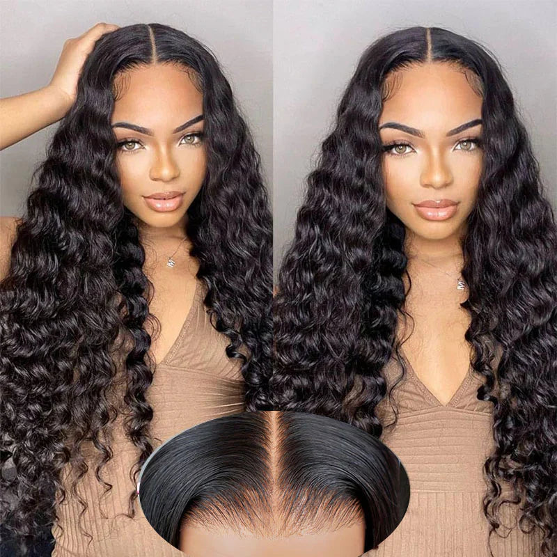 Pre-cut Glueless Wig - Deep Wave