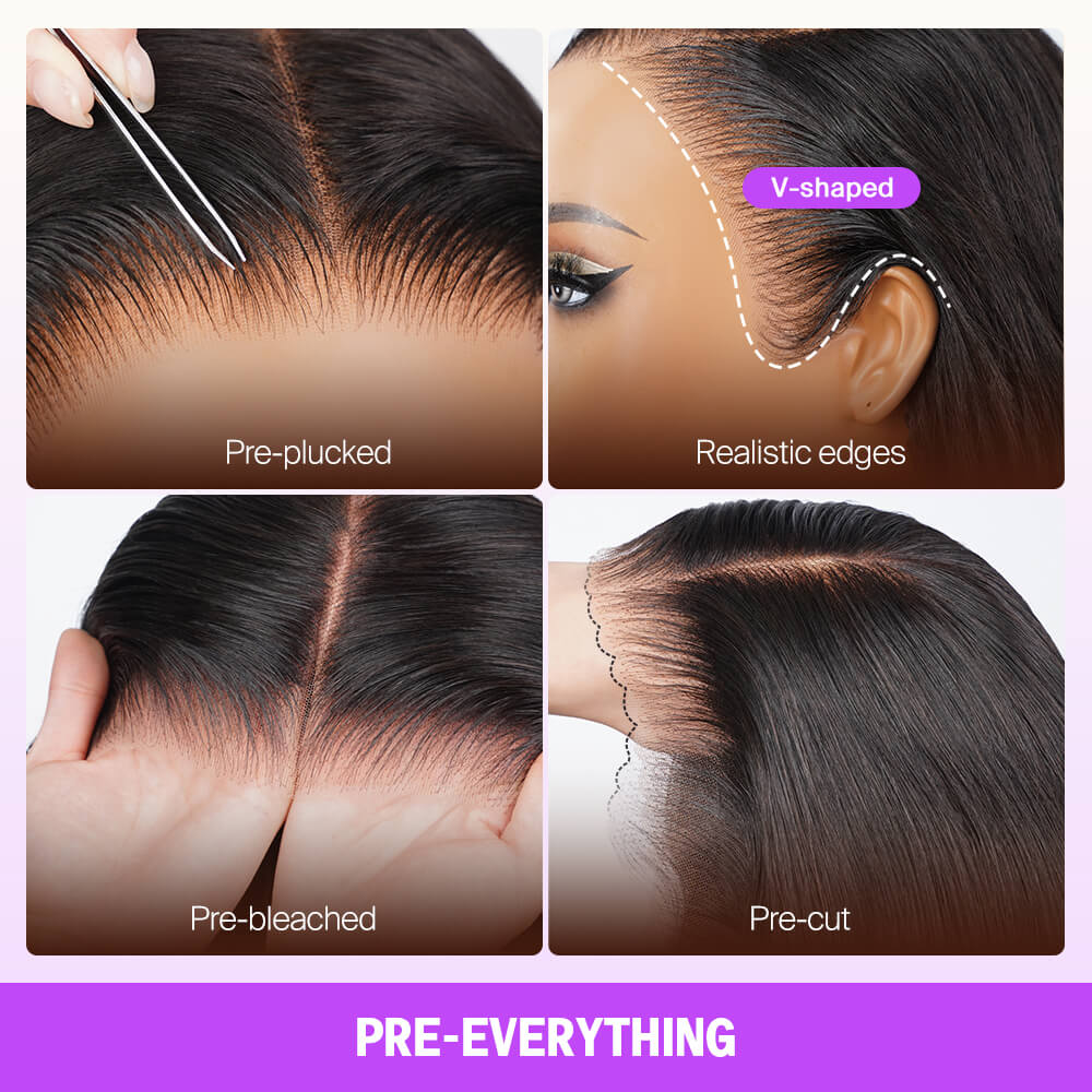 Pre-cut Glueless Wig - Deep Wave